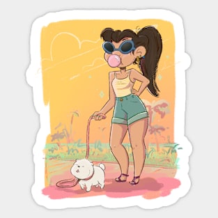 Bubblegum Beach Sticker